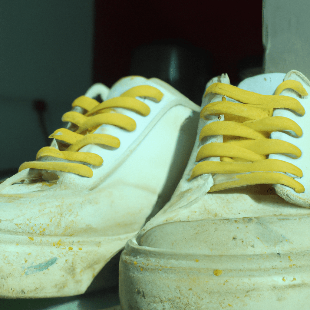 Las zapatillas blancas se vuelven amarillas debido a la exposición a factores externos como la luz solar, la suciedad, el sudor y la humedad
